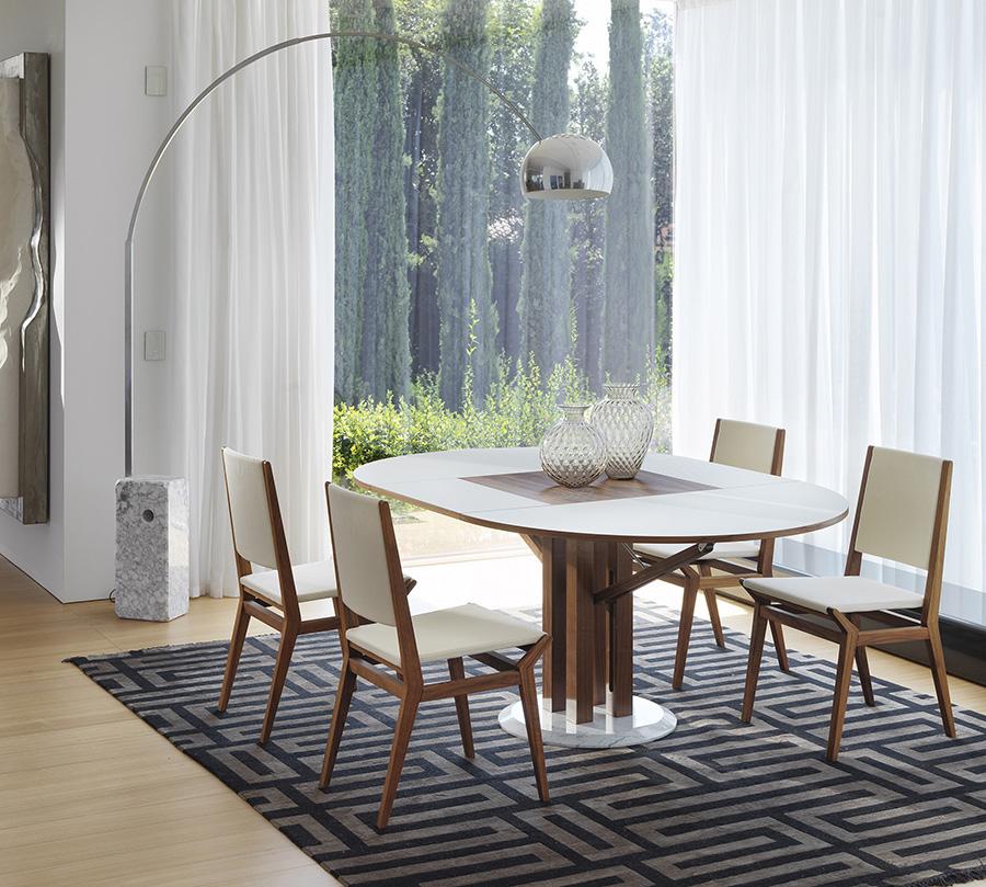 HORM table ronde extensible à rallonge FLOWER