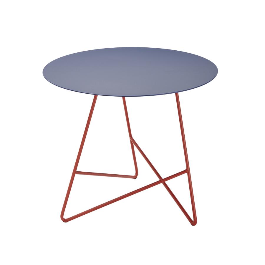 MEME DESIGN table basse ERMIONE BI-COLOR Ø 50 cm (Choix de la couleur RAL - Métal)