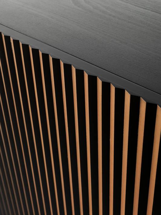 HORM buffet avec 5 portes LEON sur base Minimal Design L 240 cm