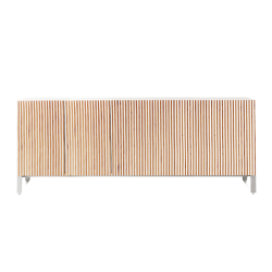 HORM buffet avec 5 portes LEON sur base Minimal Design L 240 cm