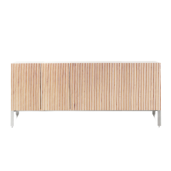 HORM buffet avec 5 portes LEON sur base Minimal Design L 240 cm