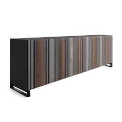 HORM buffet avec 5 portes CARLOS sur base Minimal Design L 240 cm