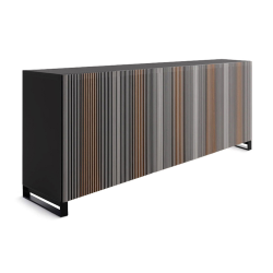 HORM buffet avec 5 portes CARLOS sur base Minimal Design L 240 cm