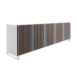 HORM buffet avec 5 portes CARLOS sur base Minimal Design L 240 cm