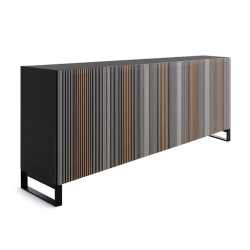 HORM buffet avec 5 portes CARLOS sur base Minimal Design L 240 cm
