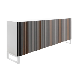 HORM buffet avec 5 portes CARLOS sur base Minimal Design L 240 cm