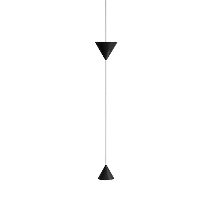 KARMAN lampe à suspension FILOMENA (Downlight + Uplight 2700K - Aluminium noir mat)