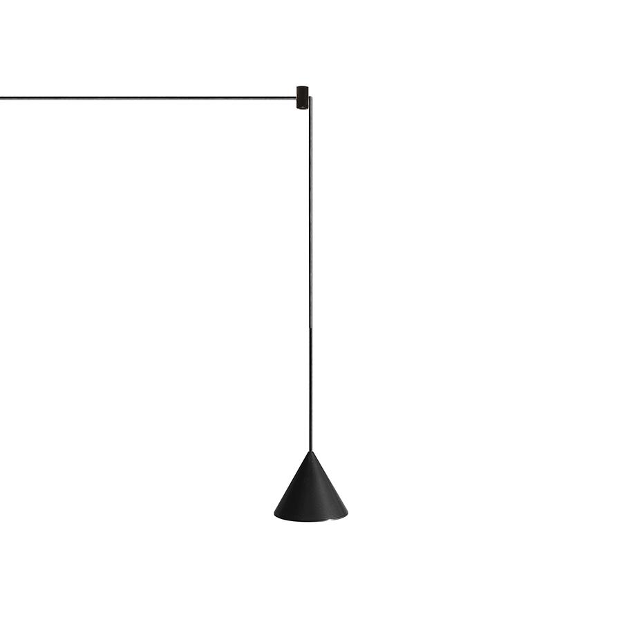 KARMAN lampe à suspension FILOMENA fixation murale (Downlight 3000K - Aluminium noir mat)