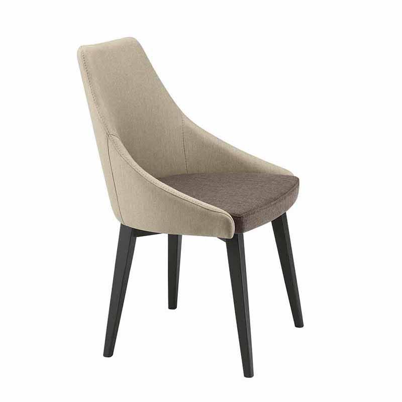 ET AL fauteuil KONTEA 590 (Teissu bicolore Cat. G - Tissu et hêtre)