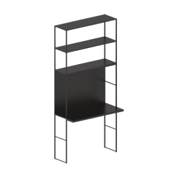 ZEUS bureau avec étagères EASY IRONY BUREAU Composition J