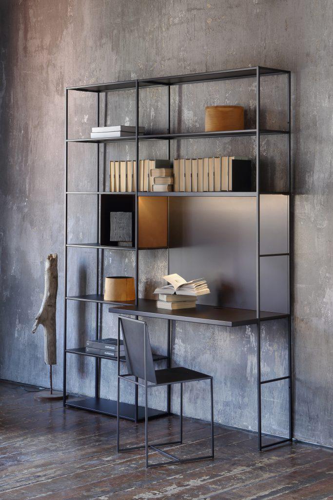 ZEUS bureau avec étagères EASY IRONY BUREAU Composition K