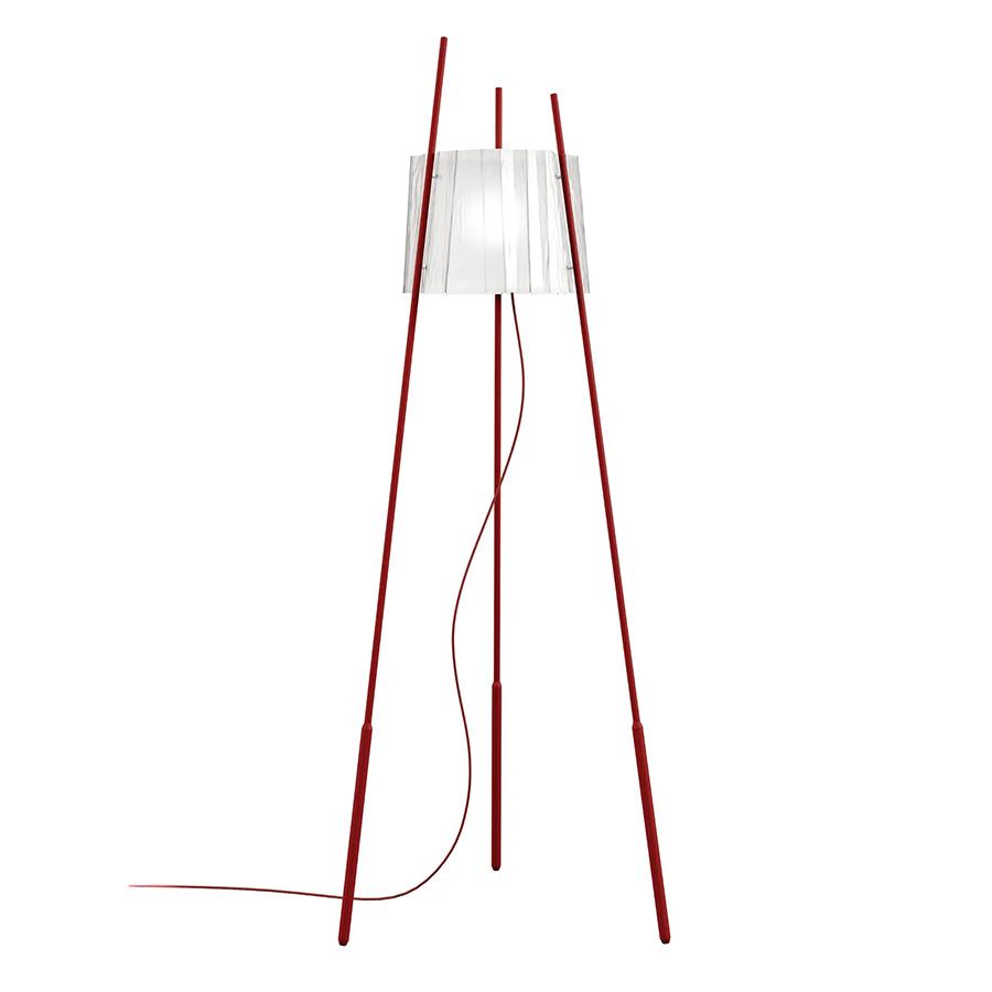 KDLN KUNDALINI lampadaire TYLA (Rouge - verre et métal)