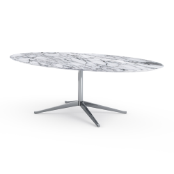 KNOLL oval table FLORENCE KNOLL 244 x 137 cm with polished base