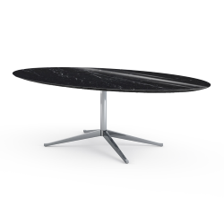 KNOLL oval table FLORENCE KNOLL 244 x 137 cm with polished base