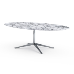 KNOLL oval table FLORENCE KNOLL 244 x 137 cm with polished base