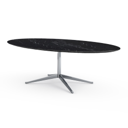 KNOLL oval table FLORENCE KNOLL 244 x 137 cm with polished base