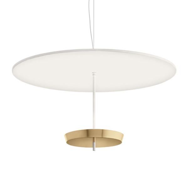 MODOLUCE lampe à suspension OMBRELLA Ø 100 cm (Blanc, coupe laiton - Métal)
