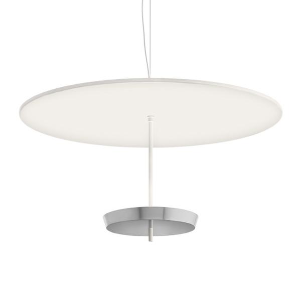 MODOLUCE lampe à suspension OMBRELLA Ø 100 cm DIMMER DALI (Blanc, coupe chrome - Métal)