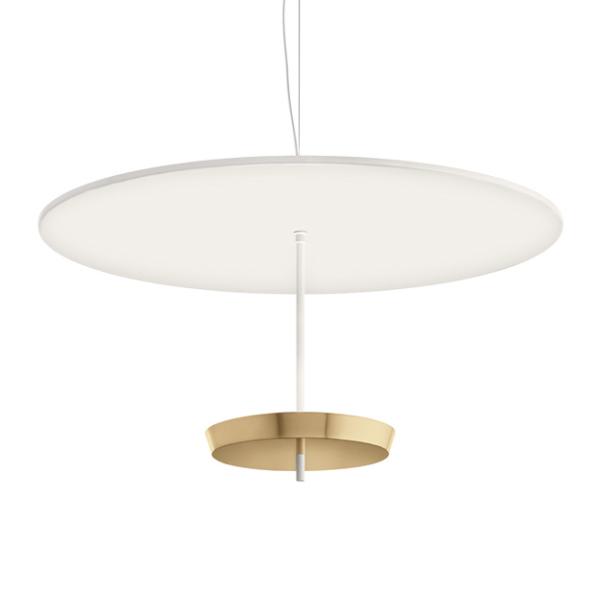 MODOLUCE lampe à suspension OMBRELLA Ø 100 cm DIMMER DALI (Blanc, coupe laiton - Métal)