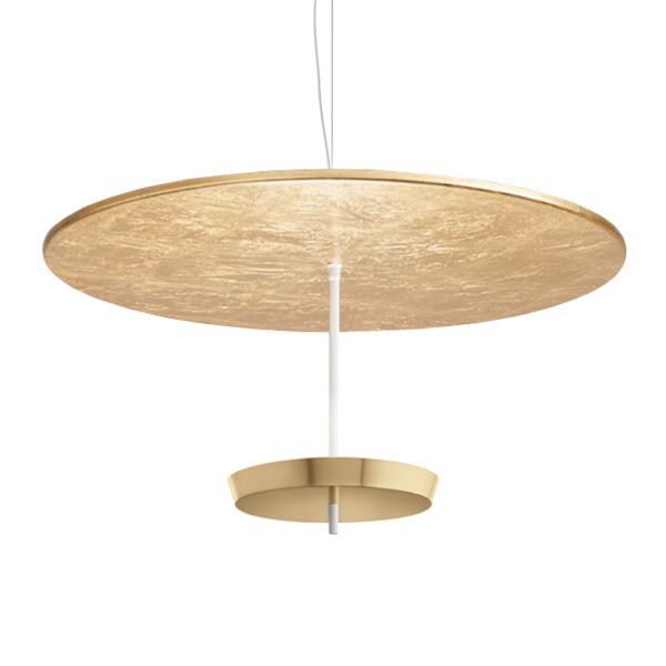 MODOLUCE lampe à suspension OMBRELLA Ø 100 cm DIMMER DALI (Feuille d'or, coupe laiton - Métal)