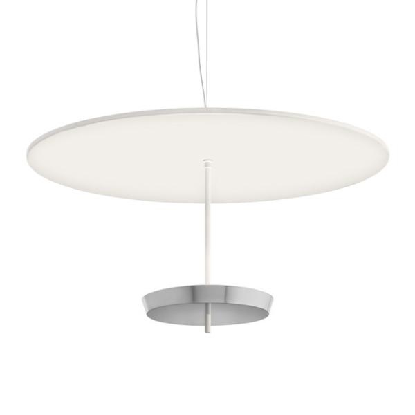 MODOLUCE lampe à suspension OMBRELLA Ø 100 cm DIMMER TRIAC (Blanc, coupe chrome - Métal)