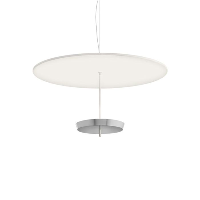 MODOLUCE lampe à suspension OMBRELLA Ø 60 cm (Blanc, coupe chrome - Métal)