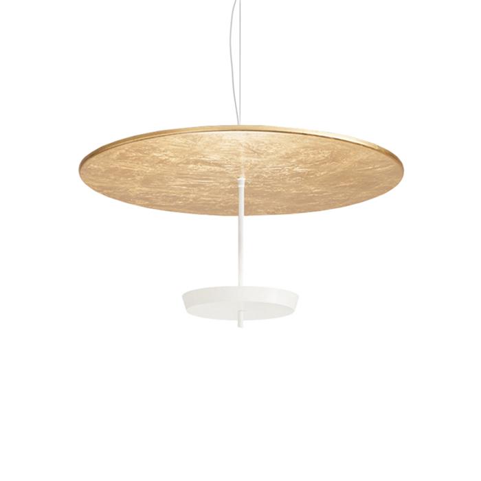 MODOLUCE lampe à suspension OMBRELLA Ø 60 cm DIMMER DALI (Feuille d'or, coupe blanche - Métal)