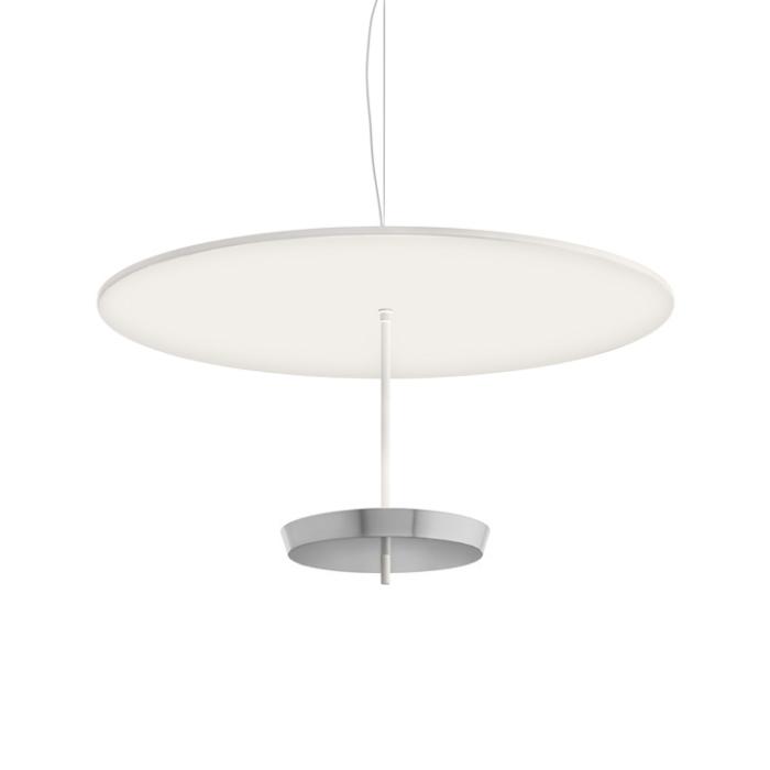 MODOLUCE lampe à suspension OMBRELLA Ø 80 cm (Blanc, coupe chrome - Métal)