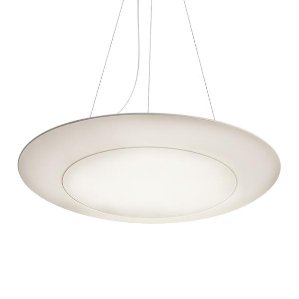 MODOLUCE lampe à suspension RING TONDA Ø 110 cm (Blanc - Tissu Lycra)