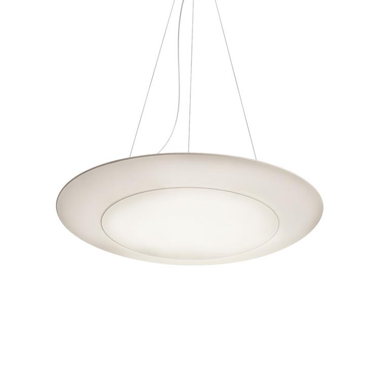 MODOLUCE lampe à suspension RING TONDA Ø 65 cm DIMMER DALI (Blanc - Tissu Lycra)