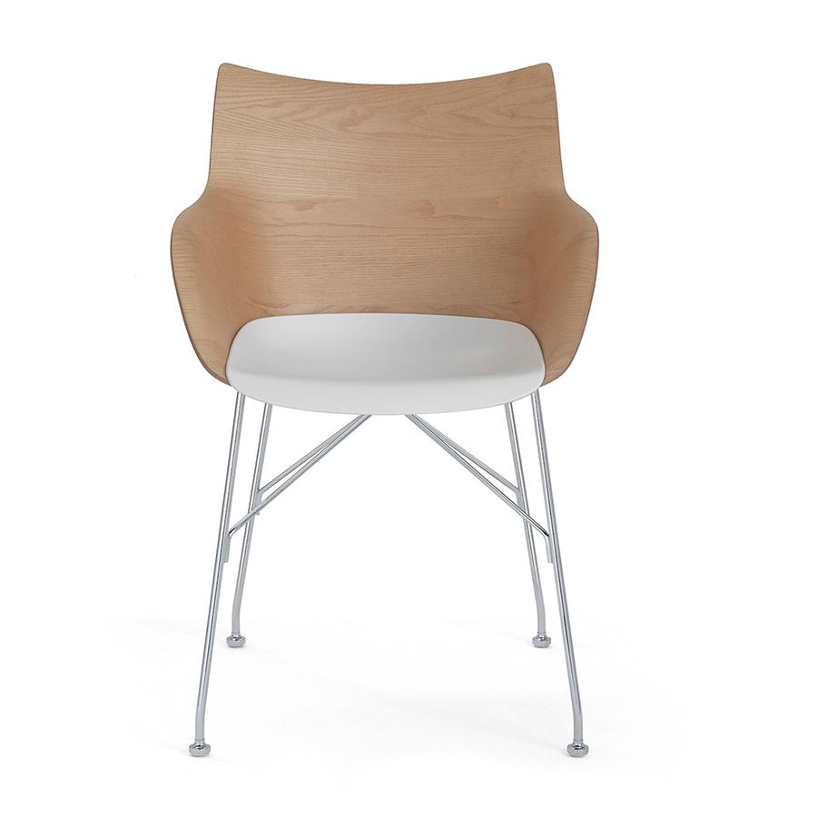 KARTELL chair with arms Q/WOOD