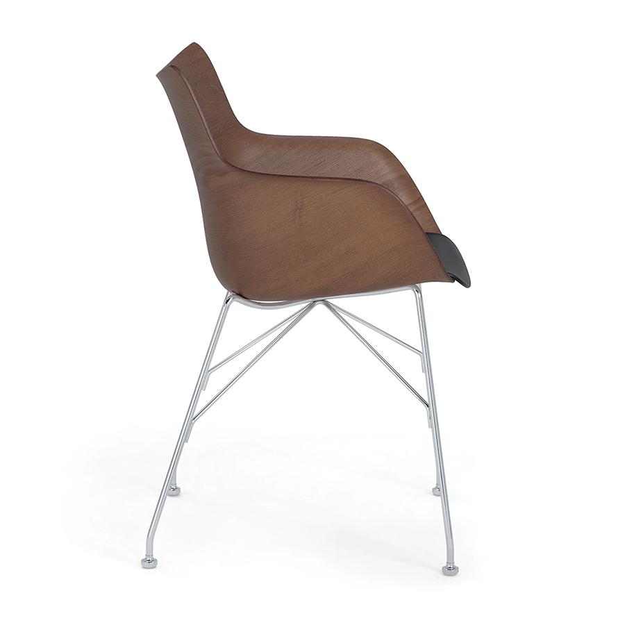 KARTELL chair with arms Q/WOOD