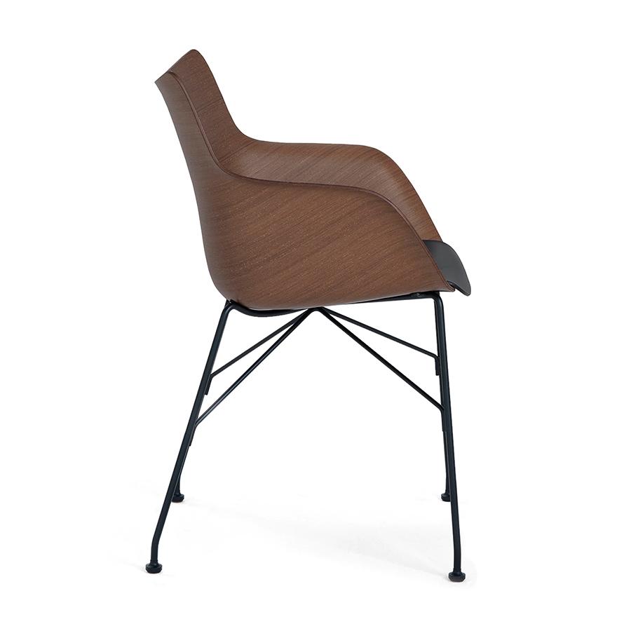 KARTELL chaise avec accoudoirs Q/WOOD