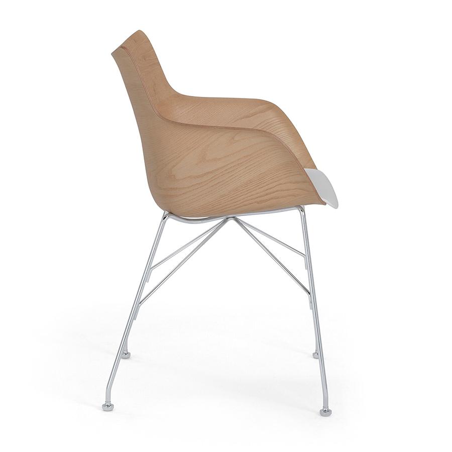 KARTELL chaise avec accoudoirs Q/WOOD