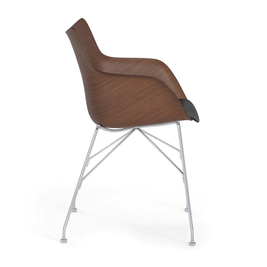 KARTELL chair with arms Q/WOOD