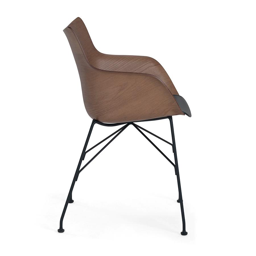 KARTELL chair with arms Q/WOOD