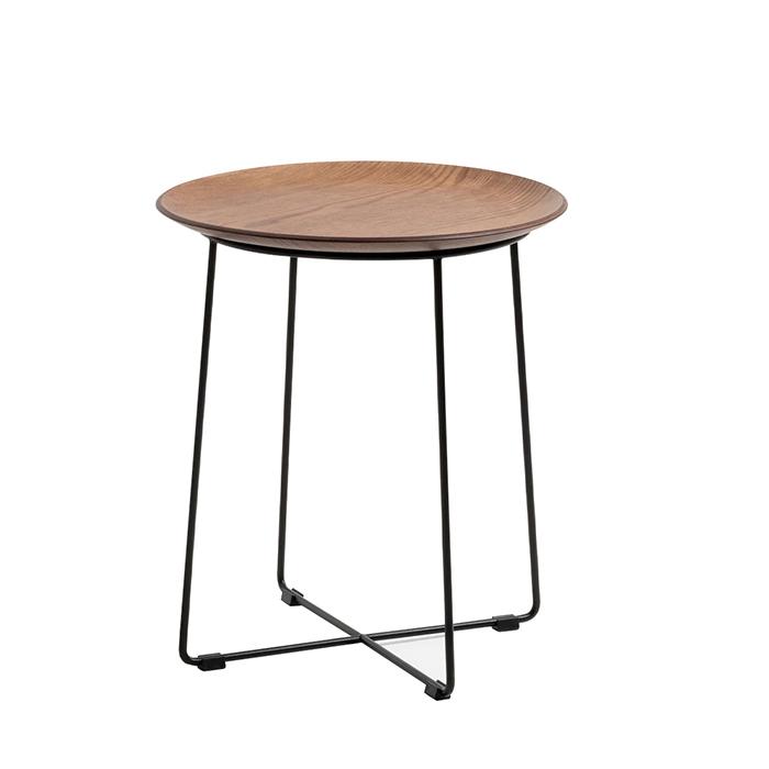 KARTELL table basse AL WOOD (Frêne foncé - Bois courbé et acier peint en noir)