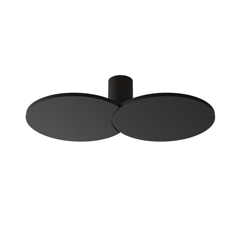 ROTALIANA lampe murale applique ou lampe au plafond plafonnier COLLIDE H1 (Noir, 2700K - Aluminium)