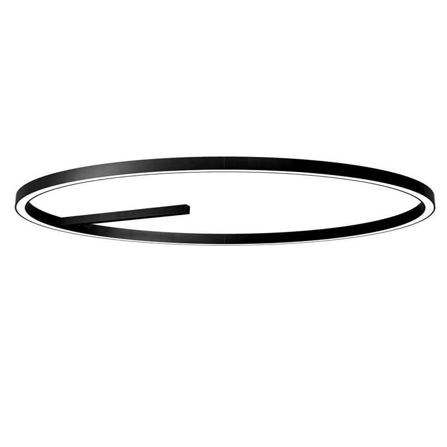 NEMO STUDIO lampe au plafond ZIRKOL CEILING Ø 150 cm (Noir 3000K - Aluminium verni)