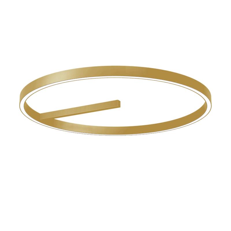 NEMO STUDIO lampe au plafond ZIRKOL CEILING Ø 80 cm (Or 4000K - Aluminium verni)