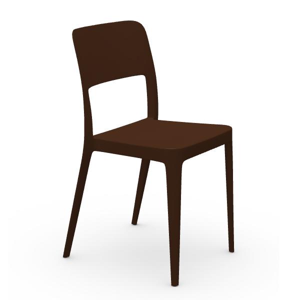 MIDJ set of 2 chaises pour l'extérieur NENÈ (Marron - Polypropylène)