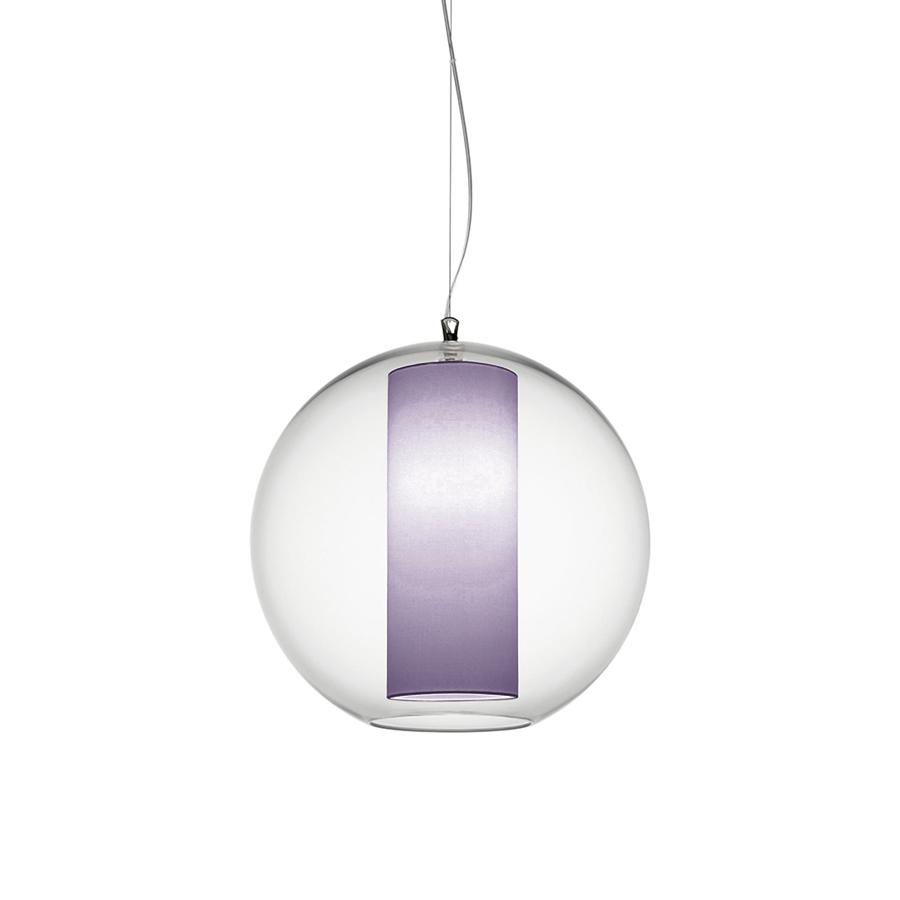 MODOLUCE lampe à suspension BOLLA Ø 40 cm (Coton - PMMA transparent et tissu)
