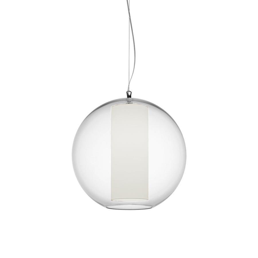 MODOLUCE lampe à suspension BOLLA Ø 40 cm (Opale - PMMA transparent et polycarbonate)