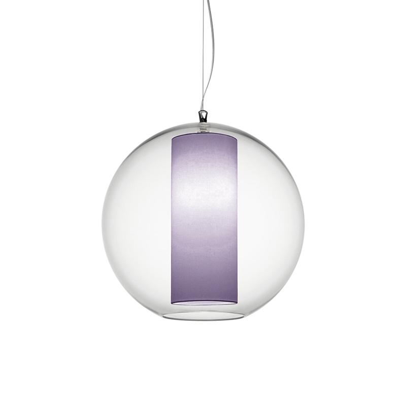 MODOLUCE lampe à suspension BOLLA Ø 50 cm (Coton - PMMA transparent et tissu)