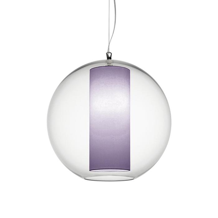 MODOLUCE lampe à suspension BOLLA Ø 60 cm (Coton - PMMA transparent et tissu)