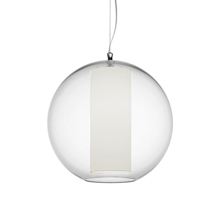 MODOLUCE lampe à suspension BOLLA Ø 60 cm (Opale - PMMA transparent et polycarbonate)