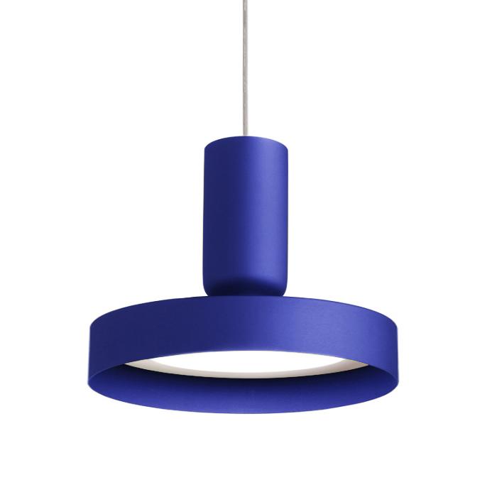 MODOLUCE lampe à suspension HAMMER Ø 30 cm (Bleu China - Métal)
