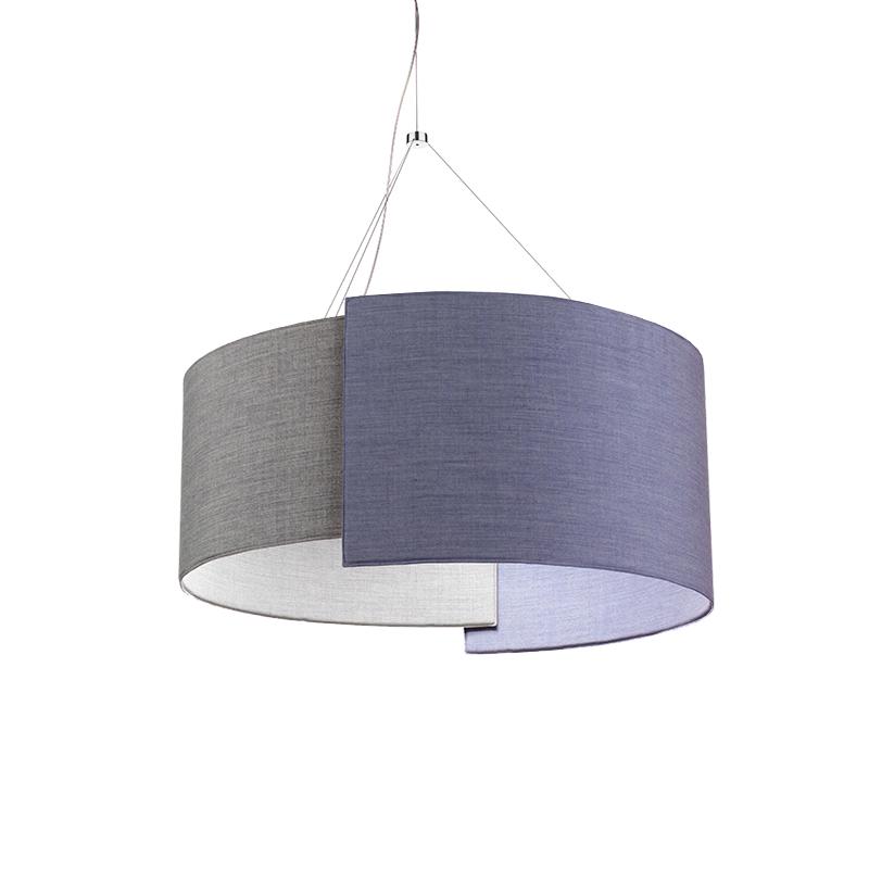 MODOLUCE lampe à suspension ALCO Ø 90 cm (Tailor - Tissu et PMMA opale)