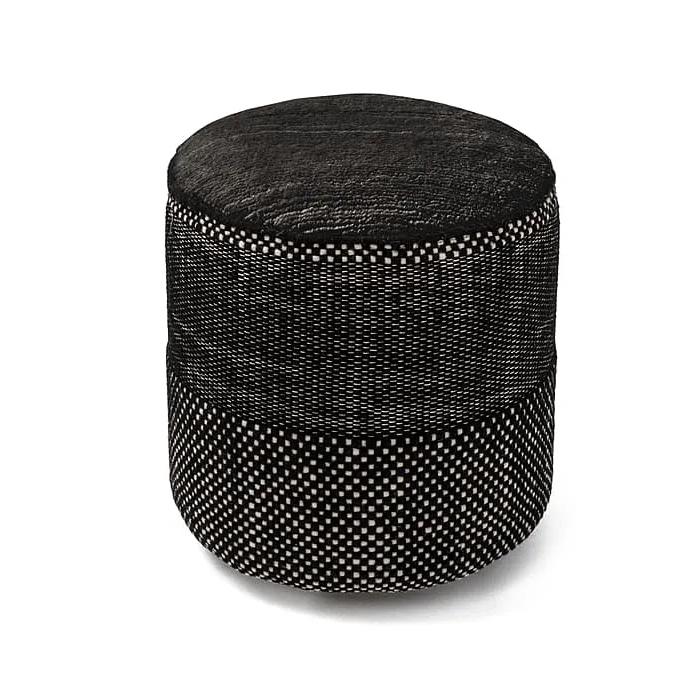 NANIMARQUINA pouf pour l'extérieur TRES (Noir - Plastique recyclé)