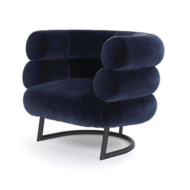 CLASSICON fauteuil BIBENDUM (Fabric group 3 - Tissu et acier enduits de poudre noire)